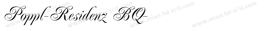 Poppl-Residenz BQ字体转换
